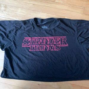 Stranger things black crop top